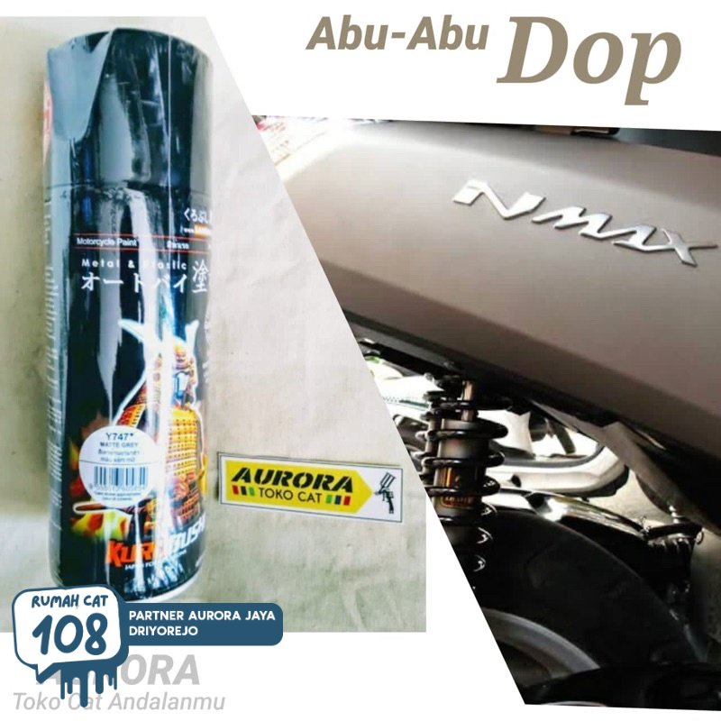 Rumah Cat - Pilox Samurai Y747* Matte Grey Abu-abu Doff Yamaha Nmax abu dof dop Cat Pilok Tahan Bens