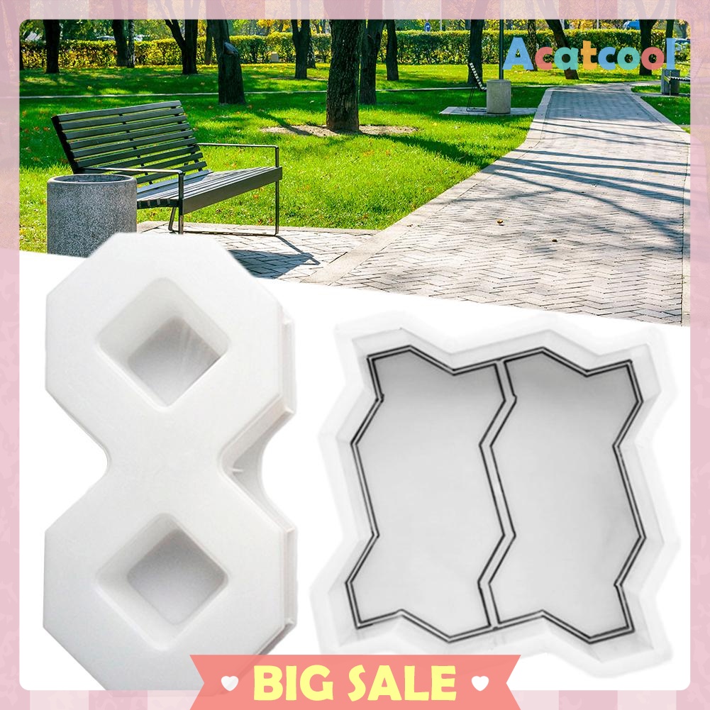 Concrete Pavement Mold DIY Path Maker Paving Cement Brick Stone Road Mould