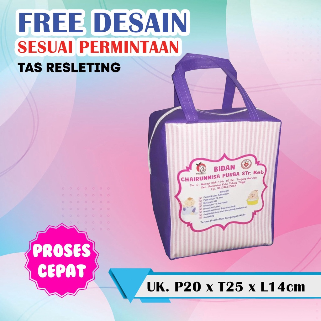 TAS BIDAN PERSALINAN/TAS BIDAN SOUVENIR/TAS PARTUS PERSALINAN CUSTOM