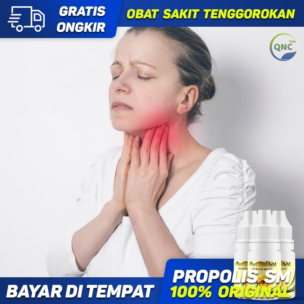 Obat Sakit Tenggorokan, Obat Radang Tenggorokan, Obat Tenggorokan Gatal - Propolis SM