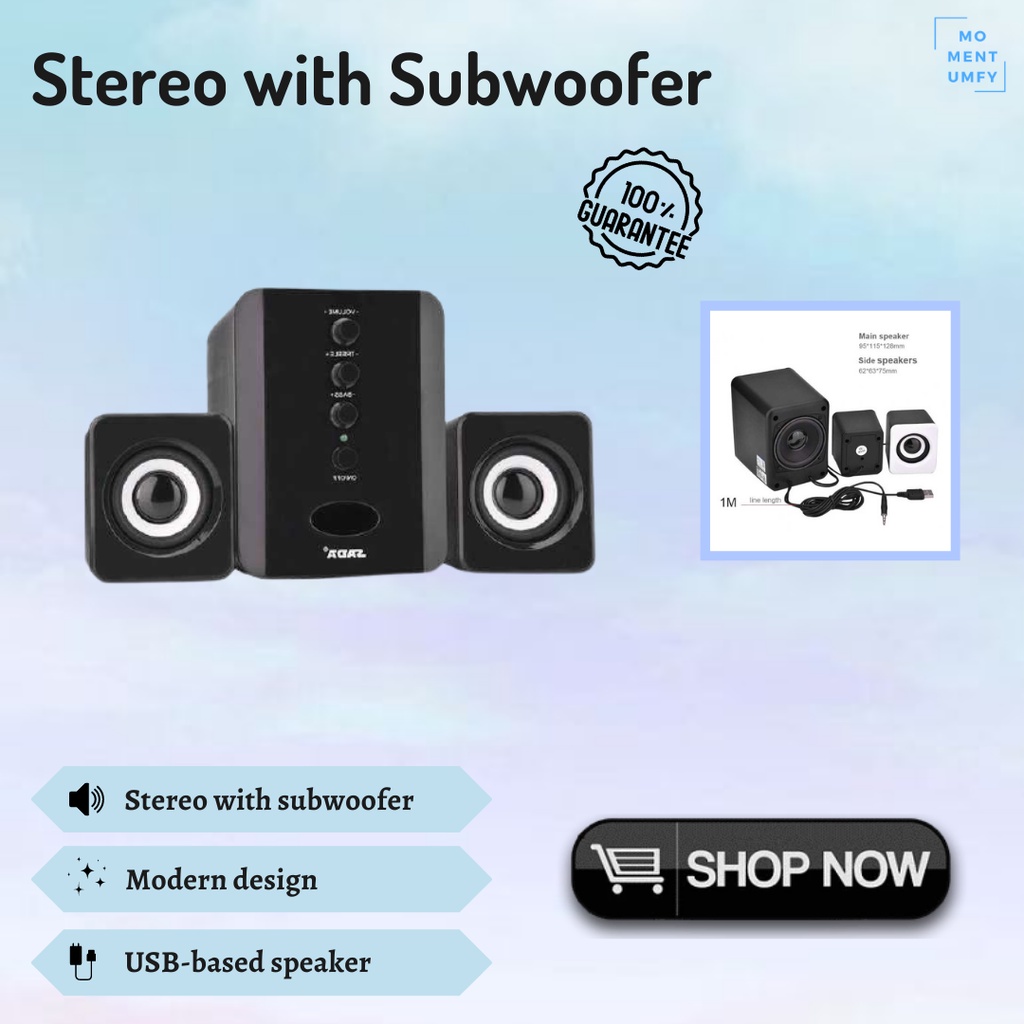 Speaker Spiker Pengeras Suara Stereo Besar Kabel USB HP Bass Kencang Portable Portabel Murah Bagus