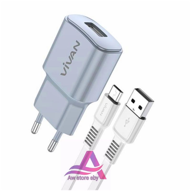 (VIVAN ll) POWER CHARGER VIVAN MICRO USB FAST CHARGING SIGLE USB