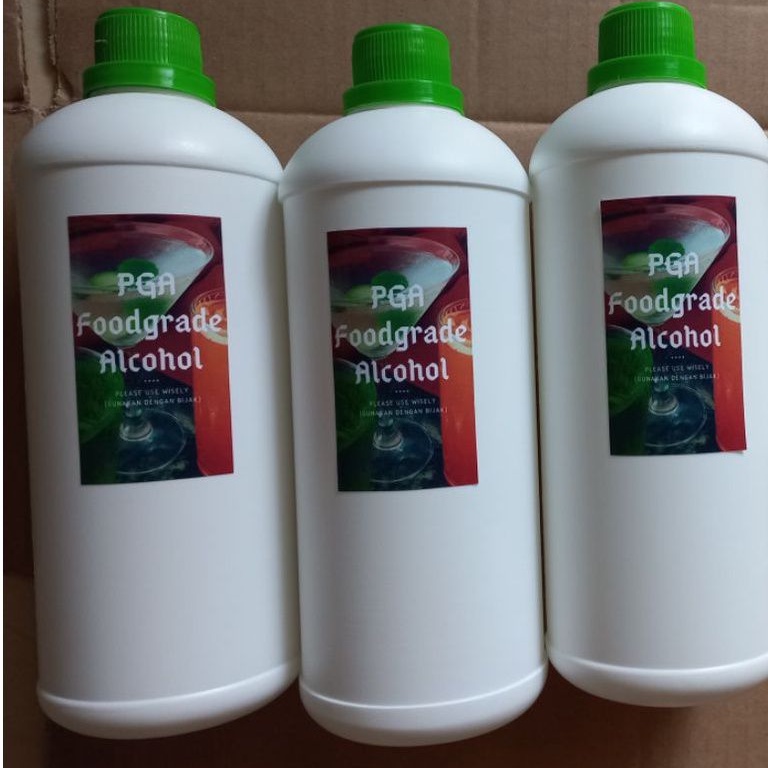 Alkohol Food Grade 98% Kualitas Prima 1Liter / Foodgrade Alcohol ( pure grain alcohol )