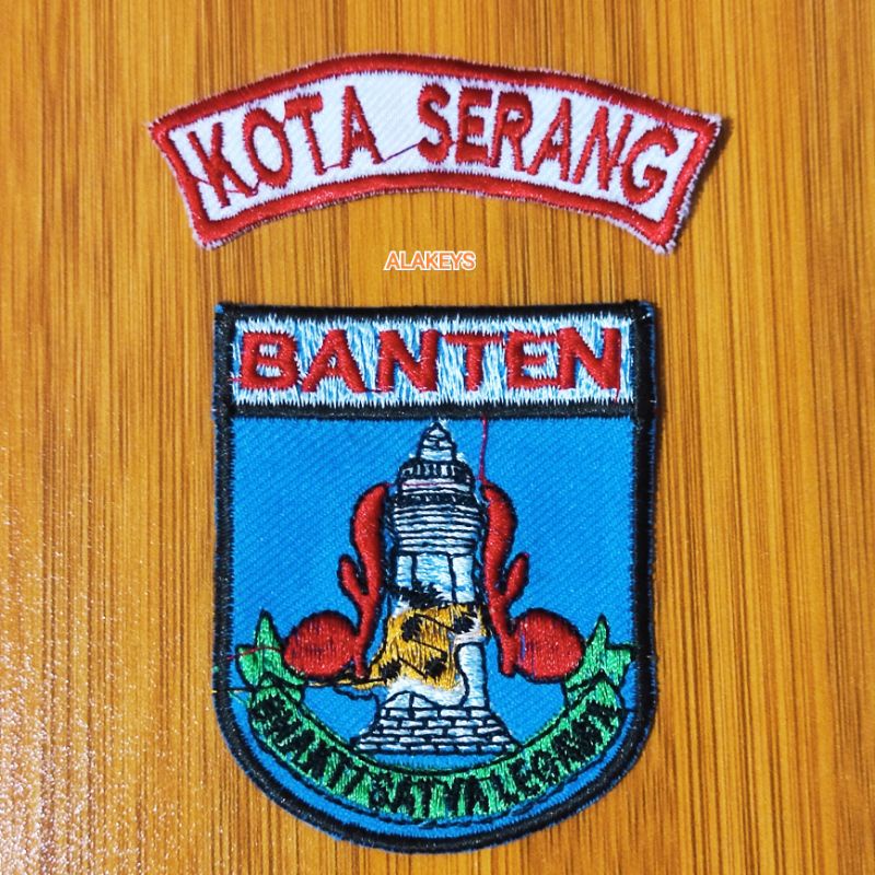 BET (BADGE) LOKASI BANTEN ID SEPASANG  BORDIR