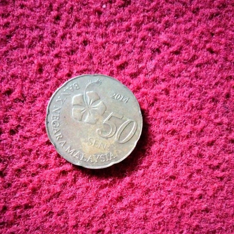 Uang koin Malaysia 50 sen tahun 2014