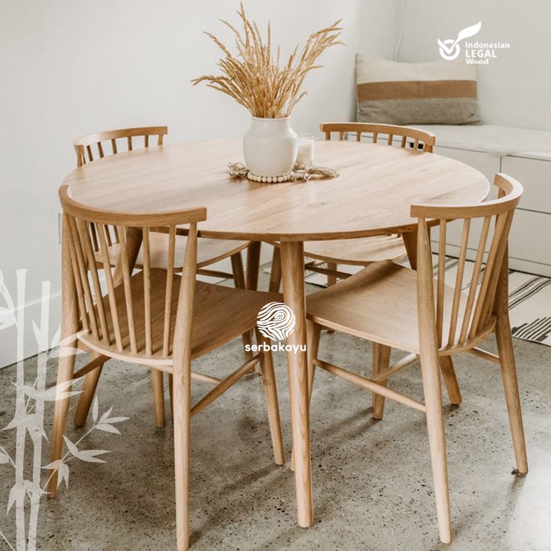 Meja Makan Retro Minimalis, Meja makan Minimalis Kayu jati jepara Modern Minimalis