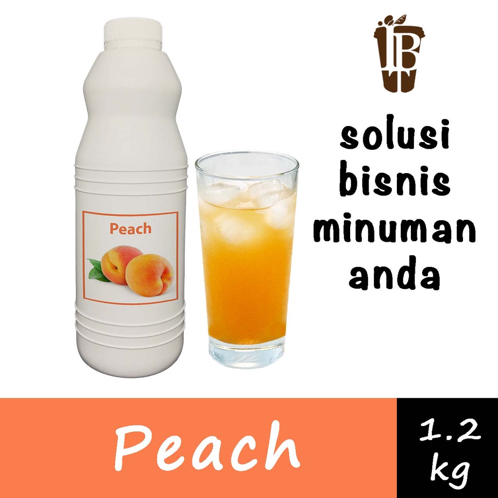 

Sirup Jus Konsentrat Buah Persik. Peach Fruit Juice Syrup.
