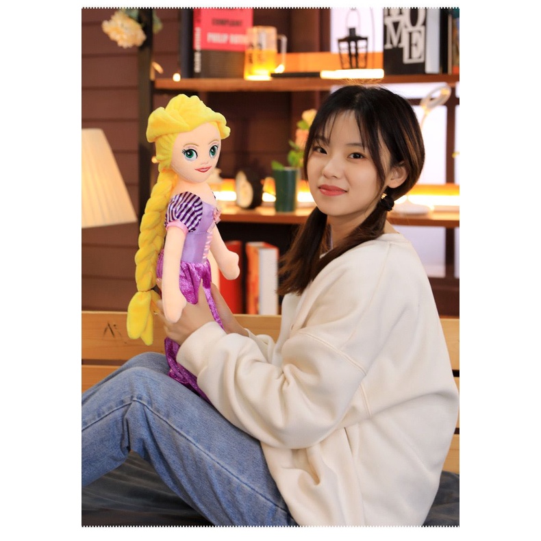 BONEKA KARAKTER PRINCESS PUTRI BELLE AURORA CINDERELLA ARIEL SNOW WHITE RAPUNZEL IMPOR LEMBUT