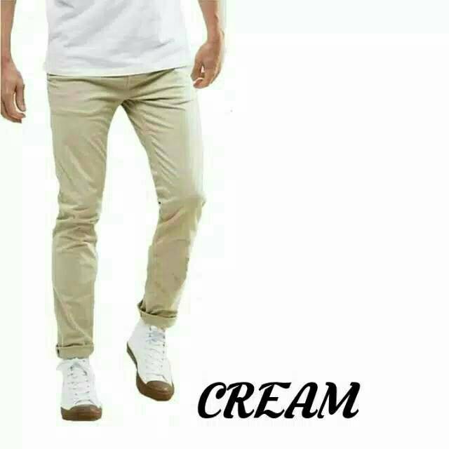  Celana  panjang chino  pria bahan chino  strech ukuran  