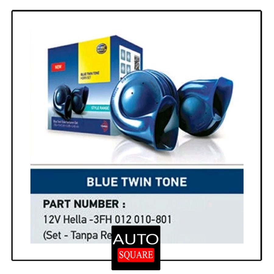 (PROMO) Hella Twin Tone Blue Klakson Mobil