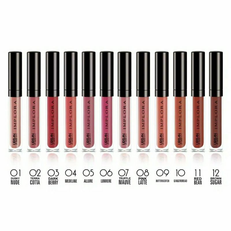 Implora Urban Lip Cream Matte I Implora Lip Velvet Implora Lip Cream Velvet