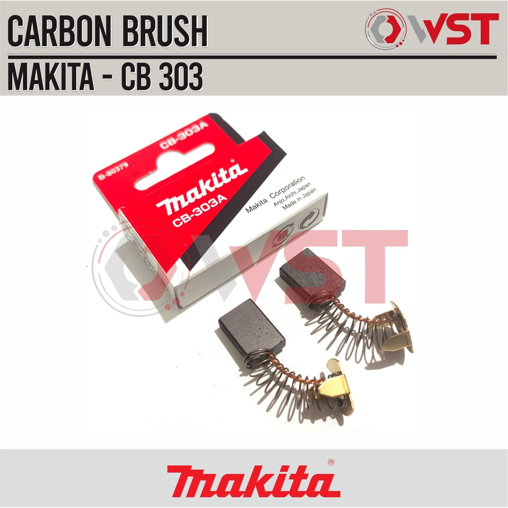 Makita Carbon Brush CB303 / CB 303 / CB-303 / Kul Arang Bostel
