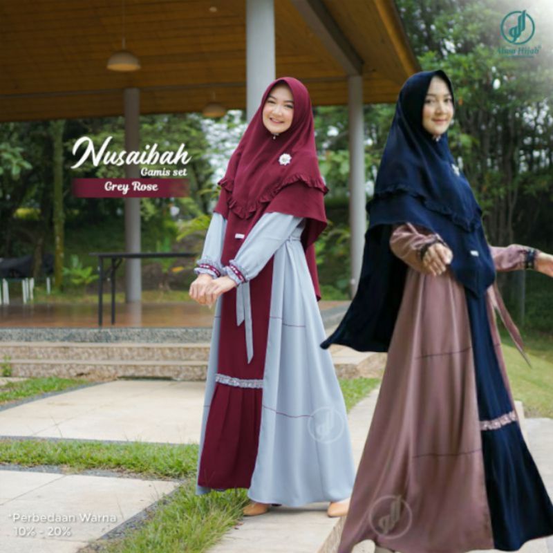 GAMIS NUSAIBAH SATU SET KHIMAR ALWA HIJAB