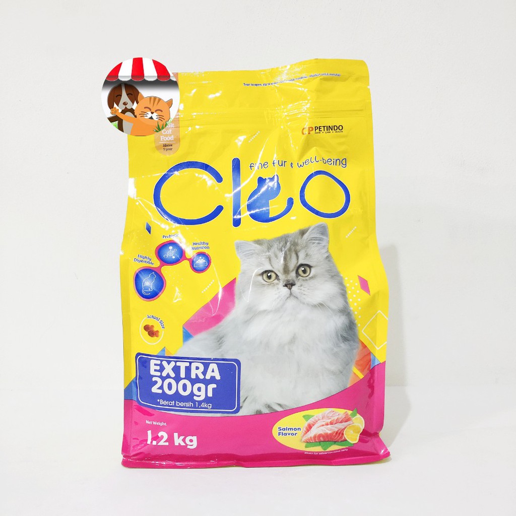 Cleo Salmon 1.2kg Freshpack Dry Cat Food Makanan Kucing Dewasa