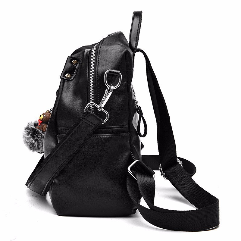 AND / COD / Tas Ransel Wanita Korea Fashion Style Tas Punggung Cewek Backpack Women Kulit Sintetis Tas Ransel Kekinian Tas Ransel Import Motif Polos Tas Punggung Tas Cewek Import Tas Ransel Wanita / Backpack Import Real Pict T264