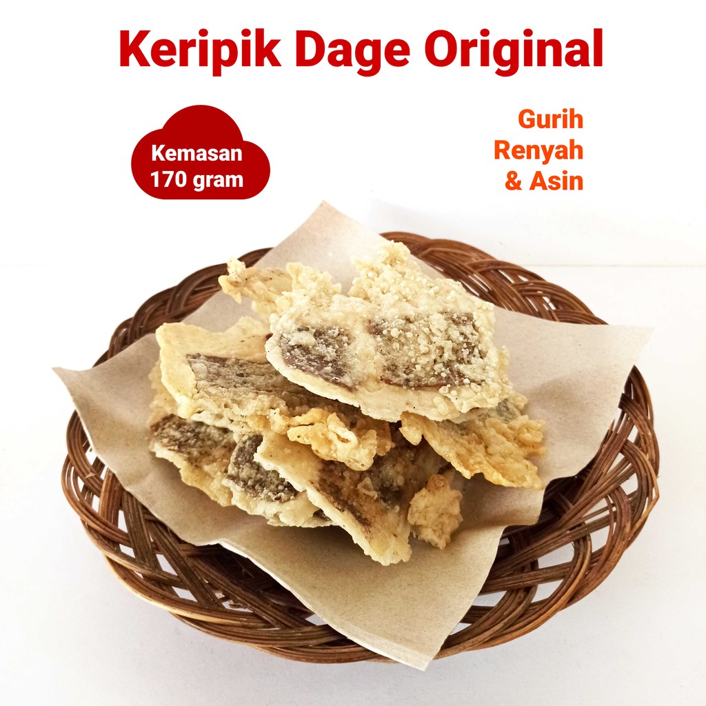 

KERIPIK DAGE | KERIPIK DAGES ASLI BANYUMAS RENYAH GURIH & ASIN Kemasan 150 gram