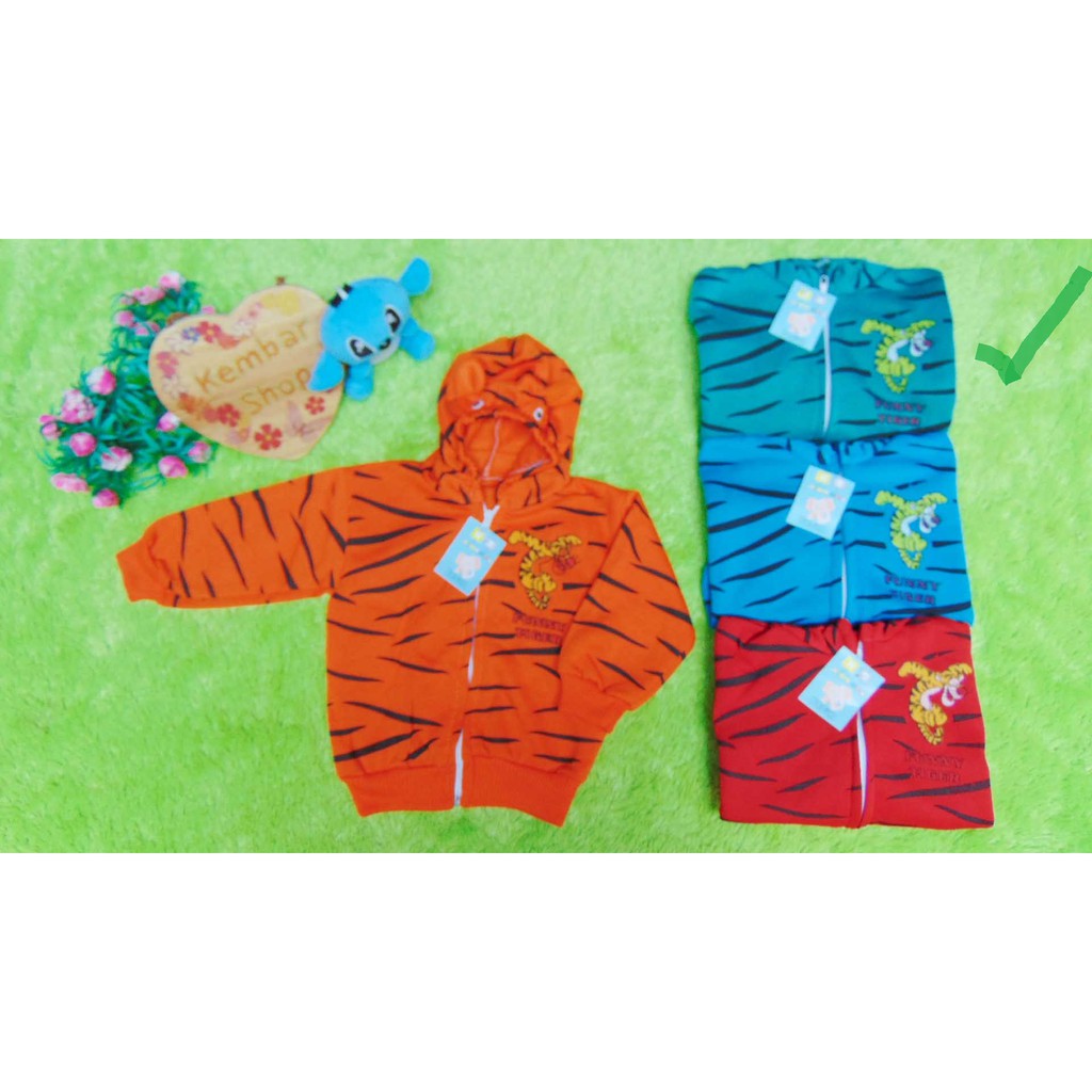 kembarshop Baju Jaket Bayi Newborn 0-12bulan Doreng Mantel Hangat Murah-loreng hijau