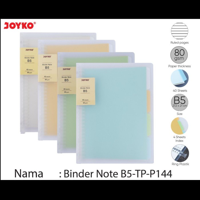 

Limited Joyko Binder Note Transparant B5 Murah