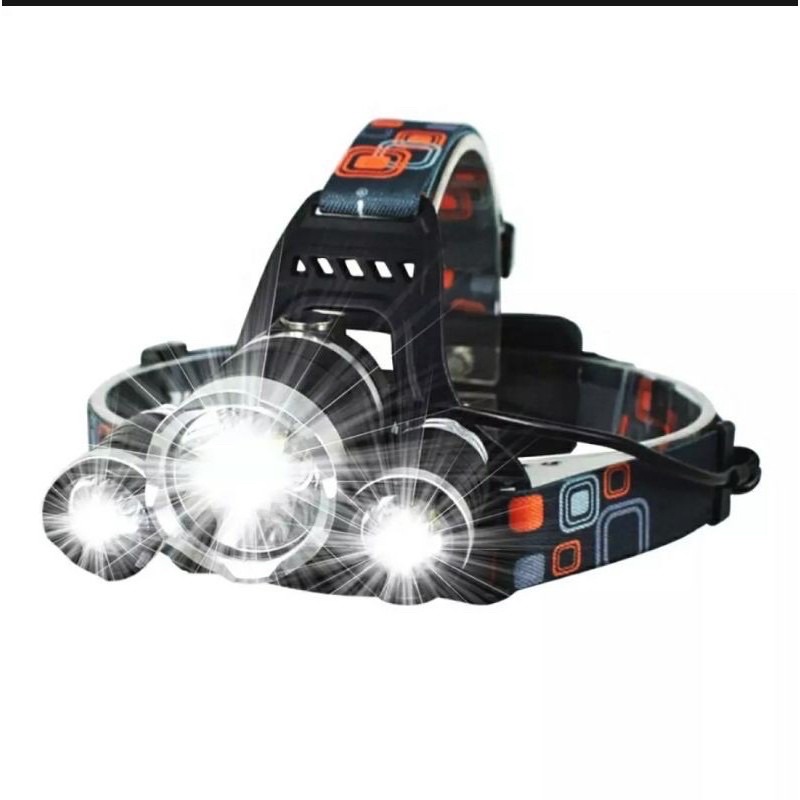 Promo SENTER XM T6 - SENTER KEPALA 3 LED XM T6 - Senter Outdoor 3 mode