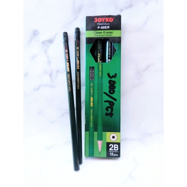 

Pensil 2B Joyko Dengan Penghapus 1 PCS, 2B Joyko Pencil with Clean Eraser on Top