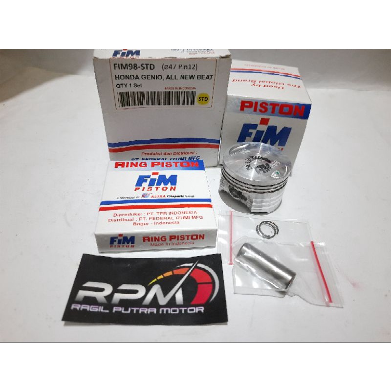 SEHER KIT HONDA GENIO ALL NEW BEAT FI SCOOPY FI 2020-2022 PISTON KIT BEAT DELUXE SCOOPY PRESTIGE OVE