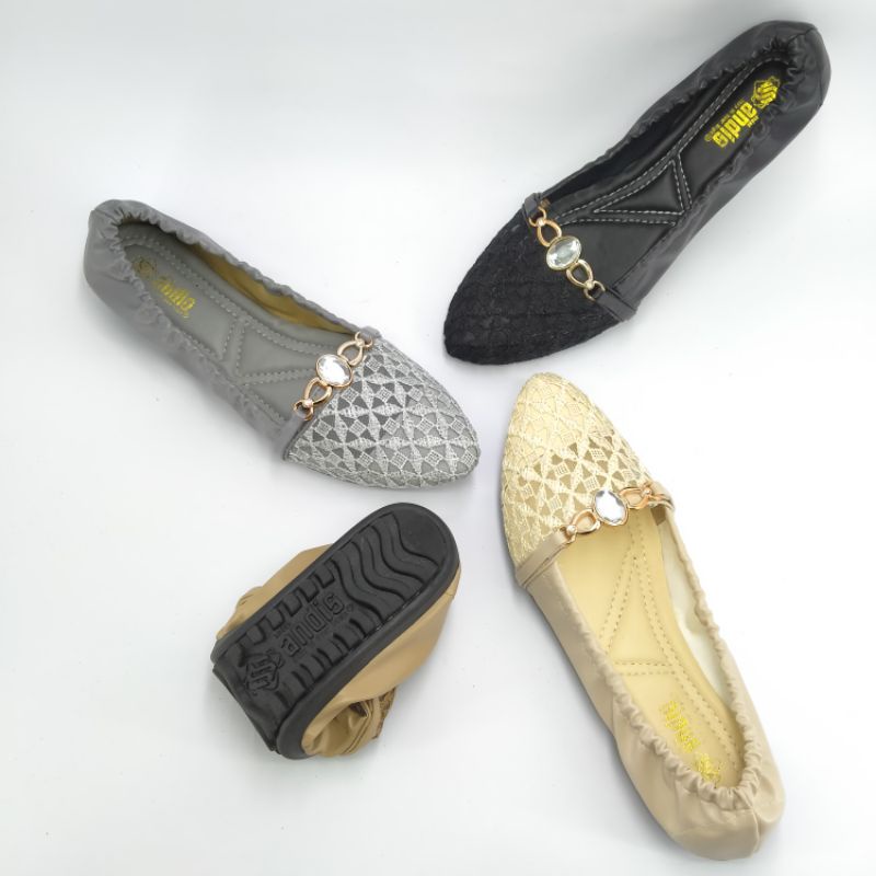 Andas Andis - Sepatu Flatshoes Ballerina Wanita Mutia