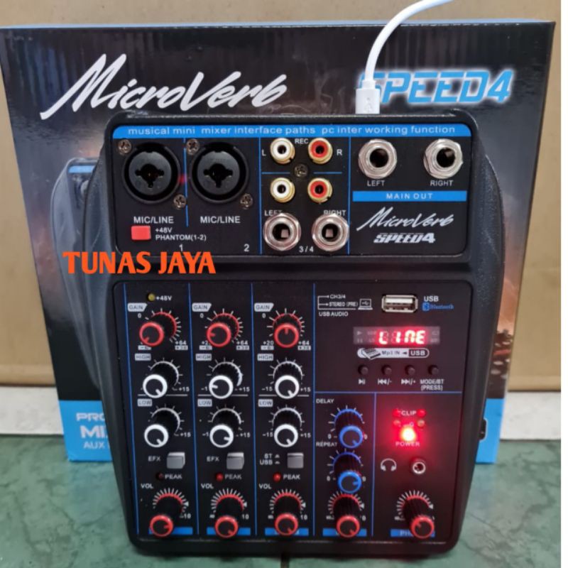 MIXER MICROVERBSPEED4 / MIXER MICROVERB SPEED 4 MIXER 4 CHANNEL ORIGINAL