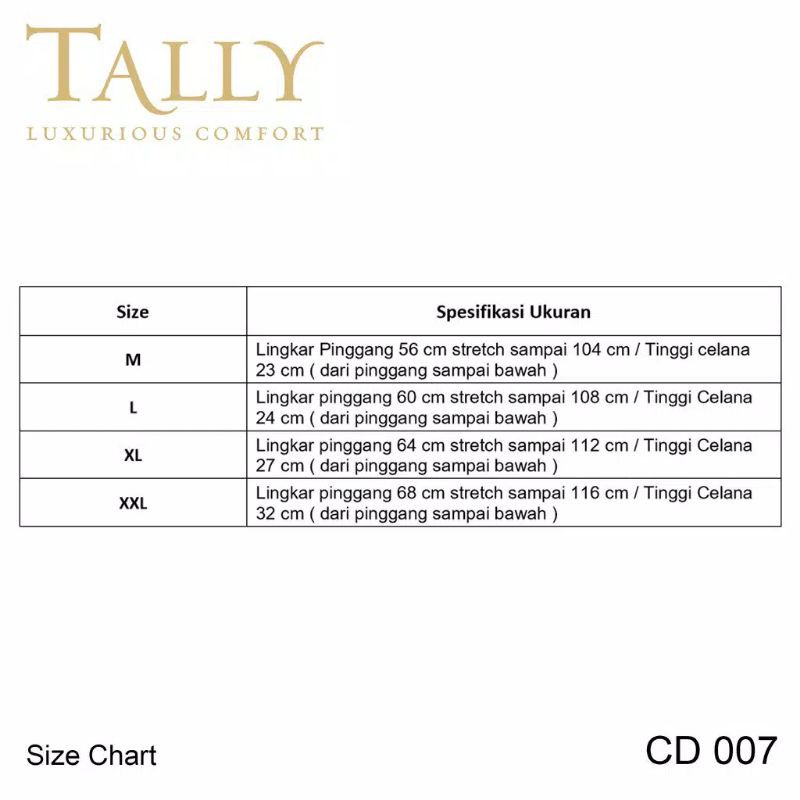 TALLY 007 Celana Dalam Seamless Pori Cd Tanpa Jahitan