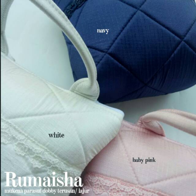 Mukena Parasut dobby Lajuran "