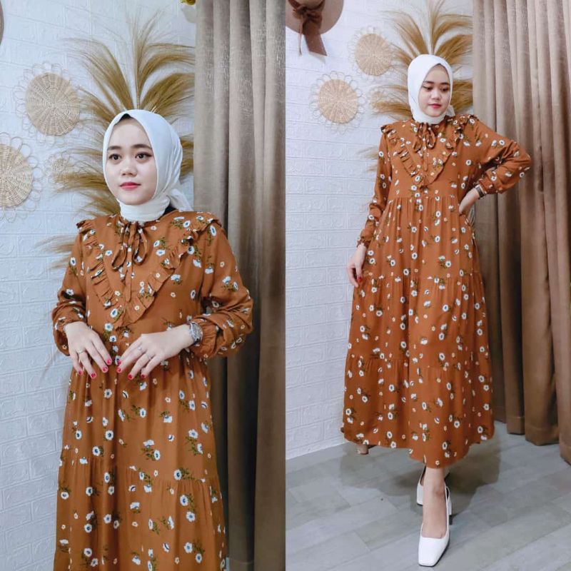 midi dres/gamis midi/gamis rayon/mididres rayon