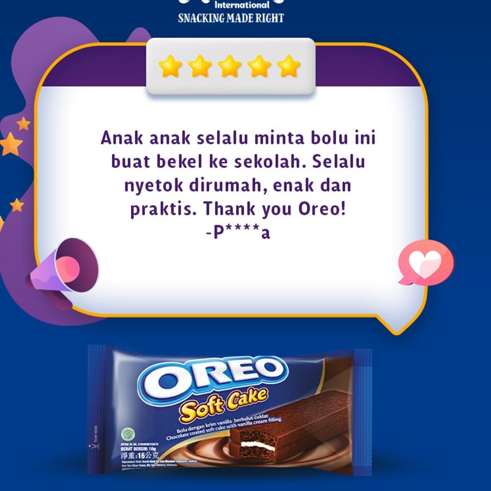 

Hot Sale - Oreo Bolu Softcake 16gr x 12 pack.