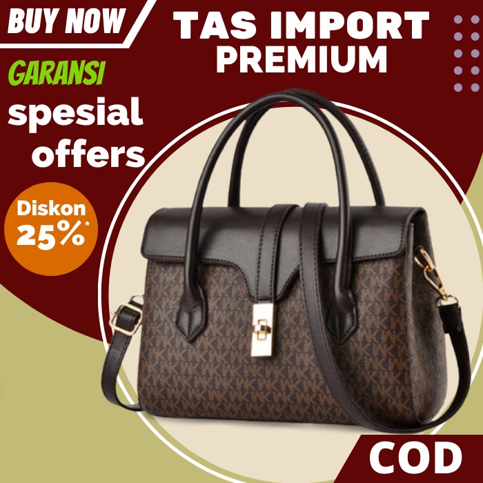 AF177  Tas Kondangan Wanita Elegan Ibu Pesta Mewah Kerja Terbaru Cewek Branded Selempang Import Bata