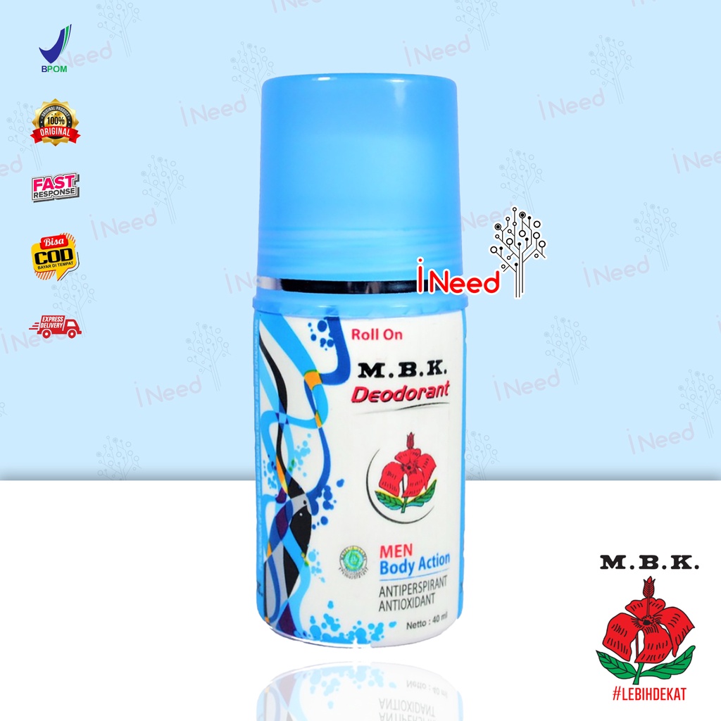 (INEED) MBK Deodorant Roll On Pria dan Wanita 40ml