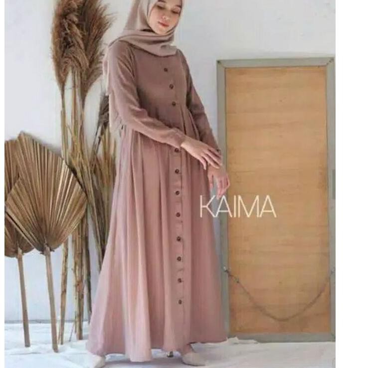 Baru KAIMA DRESS / GAMIS MOSCRAPE POLOS