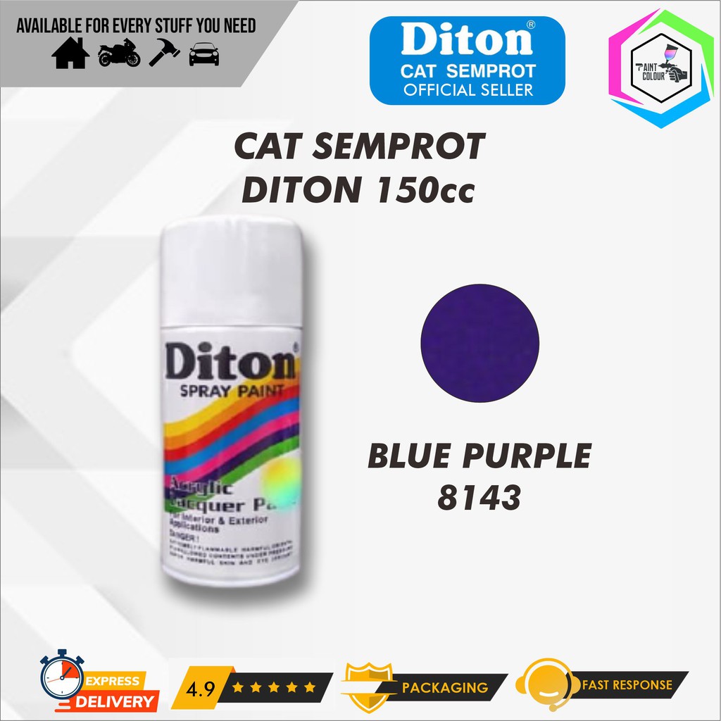 Diton Cat Semprot/Pylox/Motor/Helm/Gundam 150cc - 8143 Blue Purple