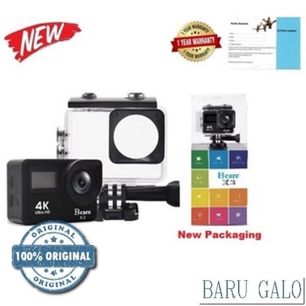Termurah               Unik Bcare BCam X 3 Action Camera WiFi 16 MP SonySensor 4K DUALSCREEN 002