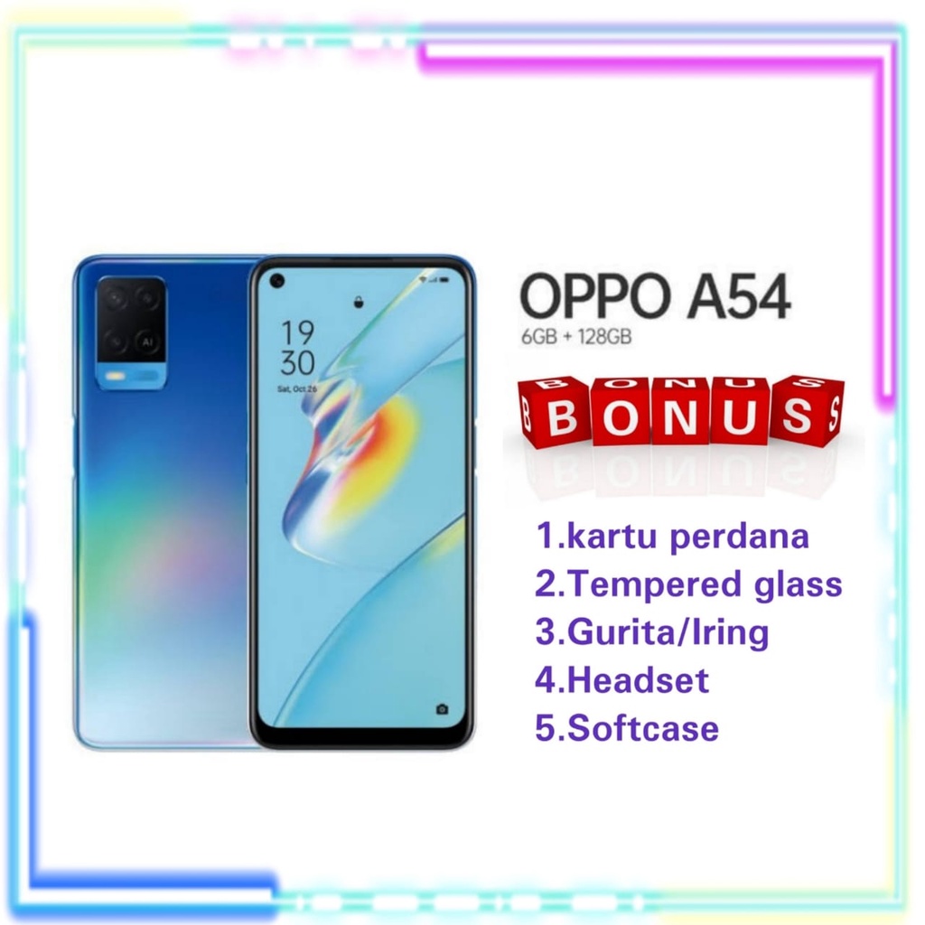 OPPO A54 6/128 &amp; OPPO A57 4/64 &amp; 4/128 NEW GARANSI RESMI OPPO