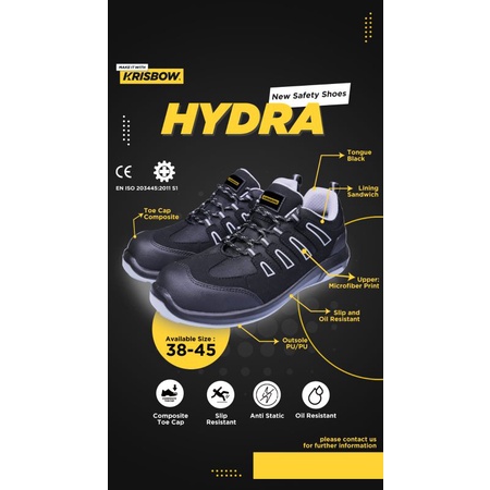 Sepatu safety shoes KRISBOW HYDRA original