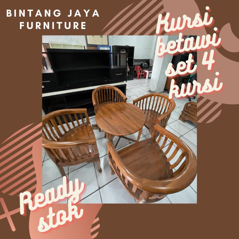 Kursi jati lenong 4kursi betawi