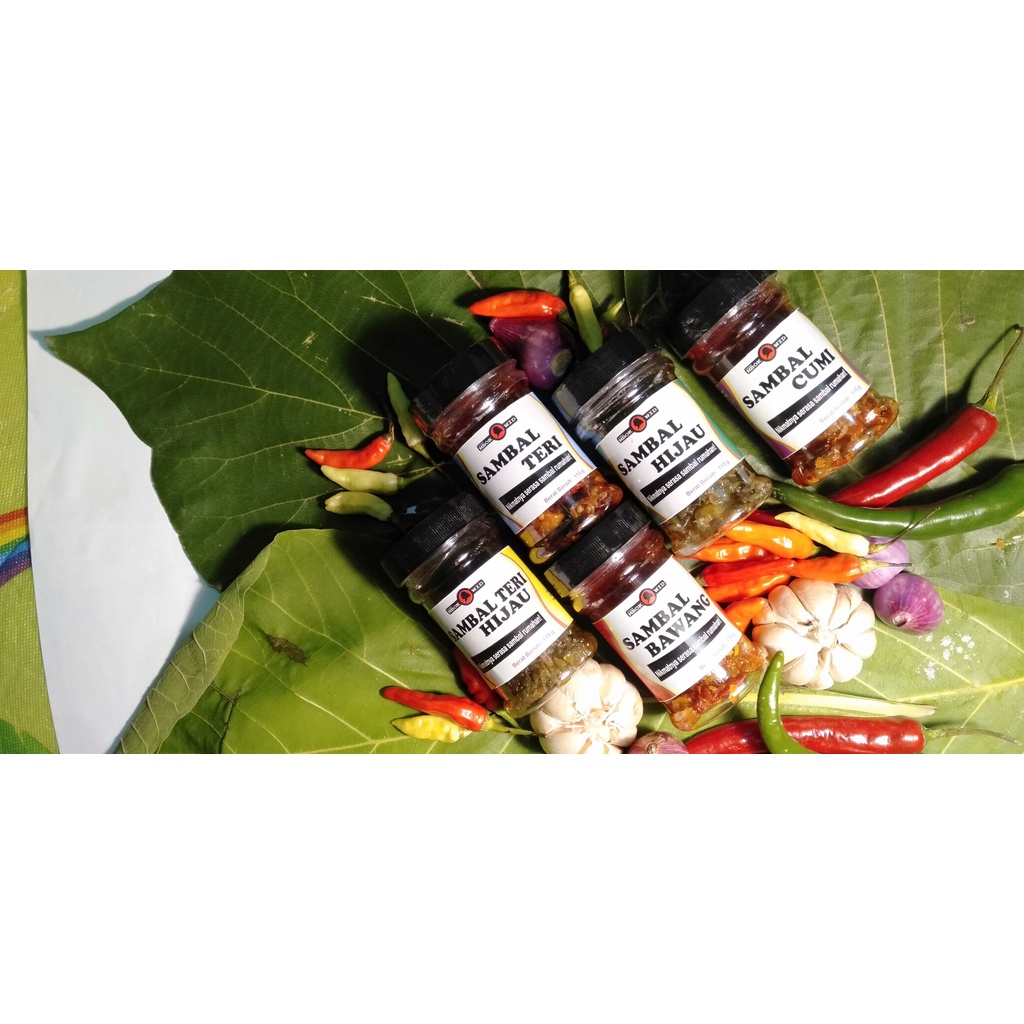 

sambal bawang/ sambal cumi / sambal teri/ sambal hijau/ sambal teri hijau/ sambal hijau padang / sambel bawang
