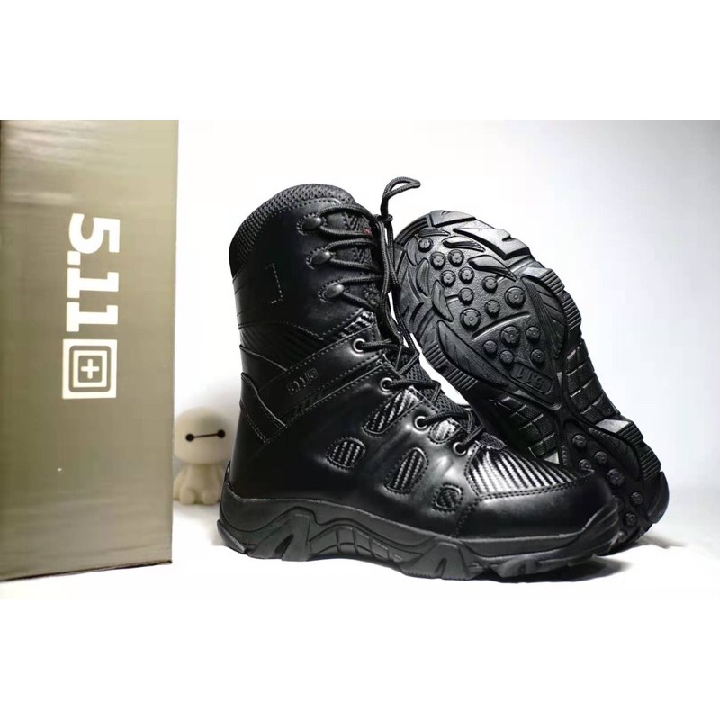 SEPATU PDL KULIT 511 IMPORT WARNA HITAM ORIGINAL BOOTS TACTICAL