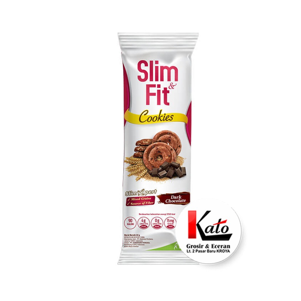 

Slim & Fit Cookies Raisin Cinamon / Dark choco 22 gr / Camilan Sehat / Camilan Diet