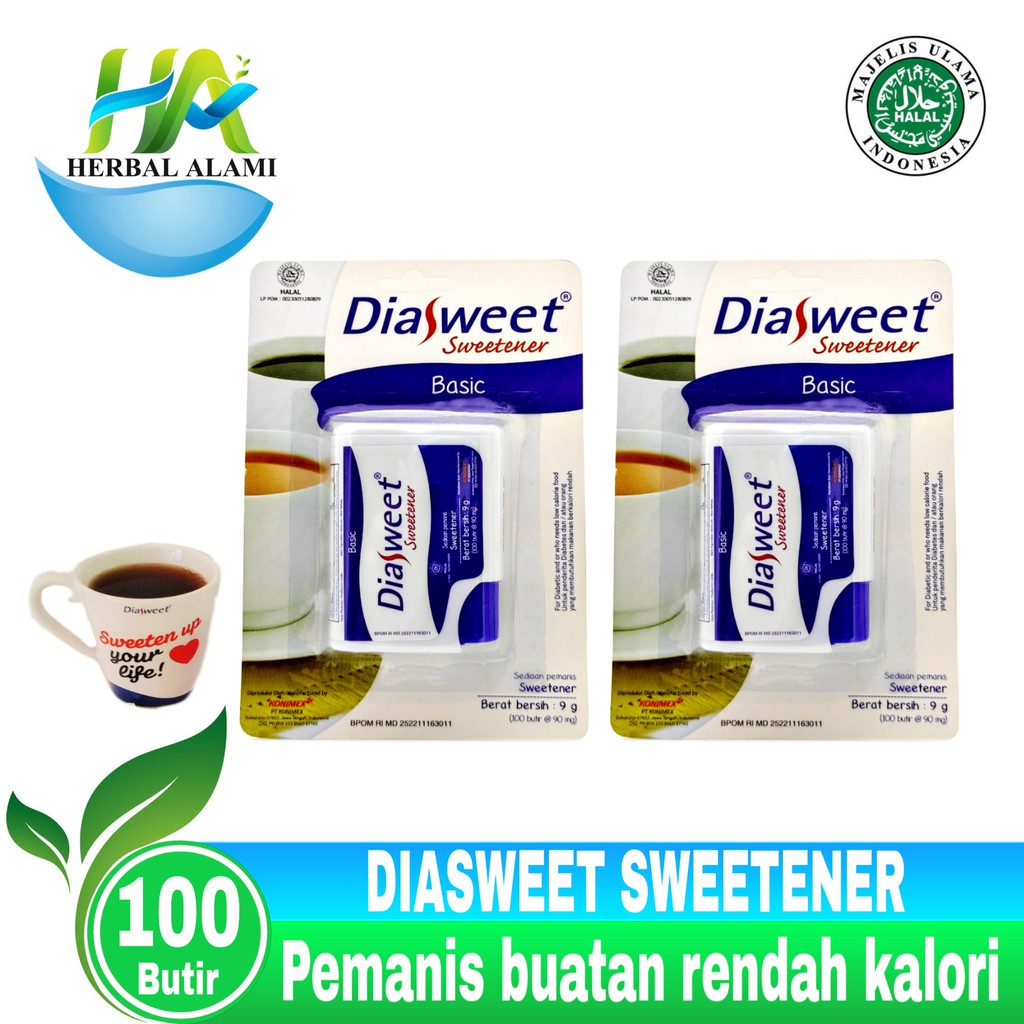 Diasweet Sweetener Basic POT - Pemanis Rendah Kalori