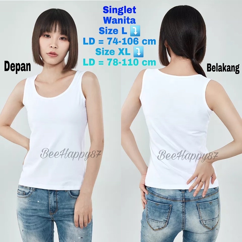 Singlet Wanita / Tanktop Tali Lebar Wanita 201