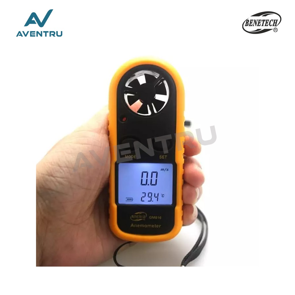Digital Anemometer with Thermometer Alat Ukur Kecepatan Angin dan Suhu
