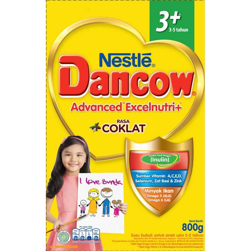 

Dancow 3 Plus Coklat 800g