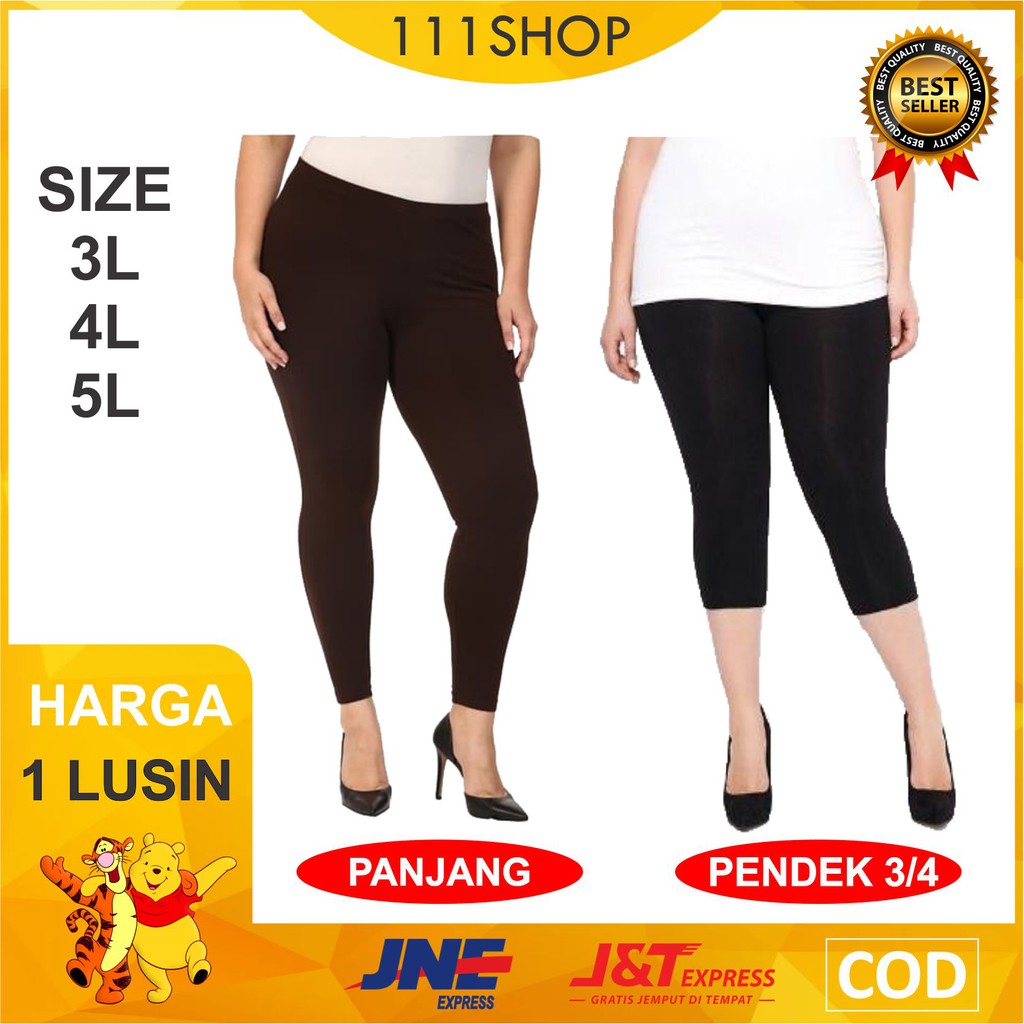 (1LUSIN / 12 PCS) Legging Polos Panjang 3/4 Standart / Celana Legging / Celana Legging