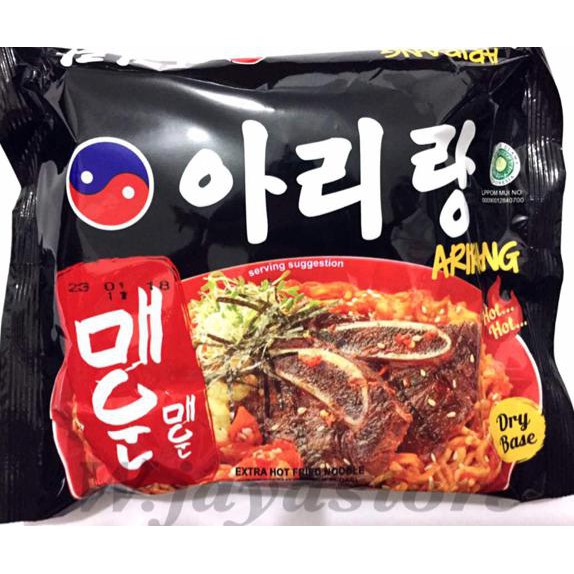 

Mie Pedas Korea Arirang Extra Hot Fried Noodle