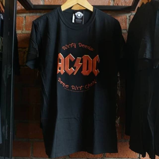 [ORI] ACDC - Dirty Deeds t shirt Kaos Pria