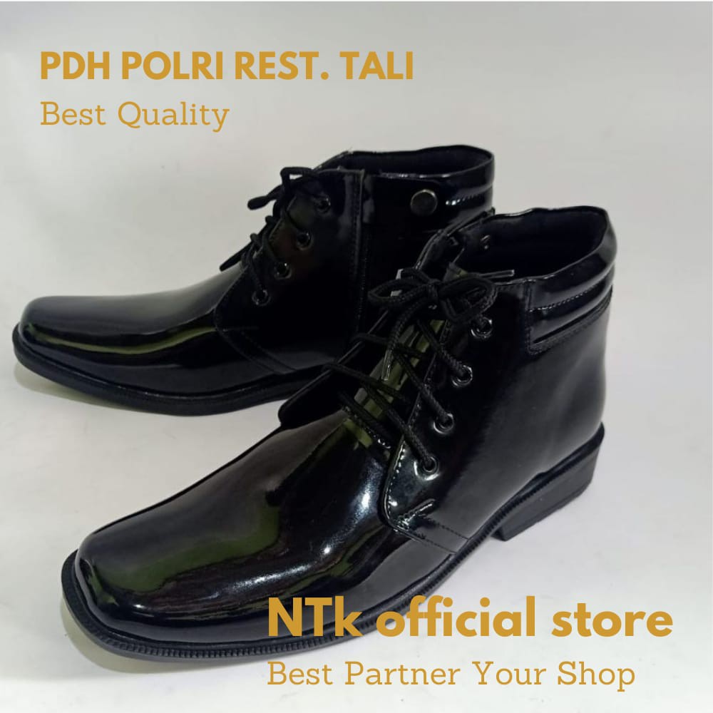 Sepatu PDH POLRI Resmi Pria Rest Tali Dinas Security Satpam Pegawai Kantor Formal - PDH POLRI DP04